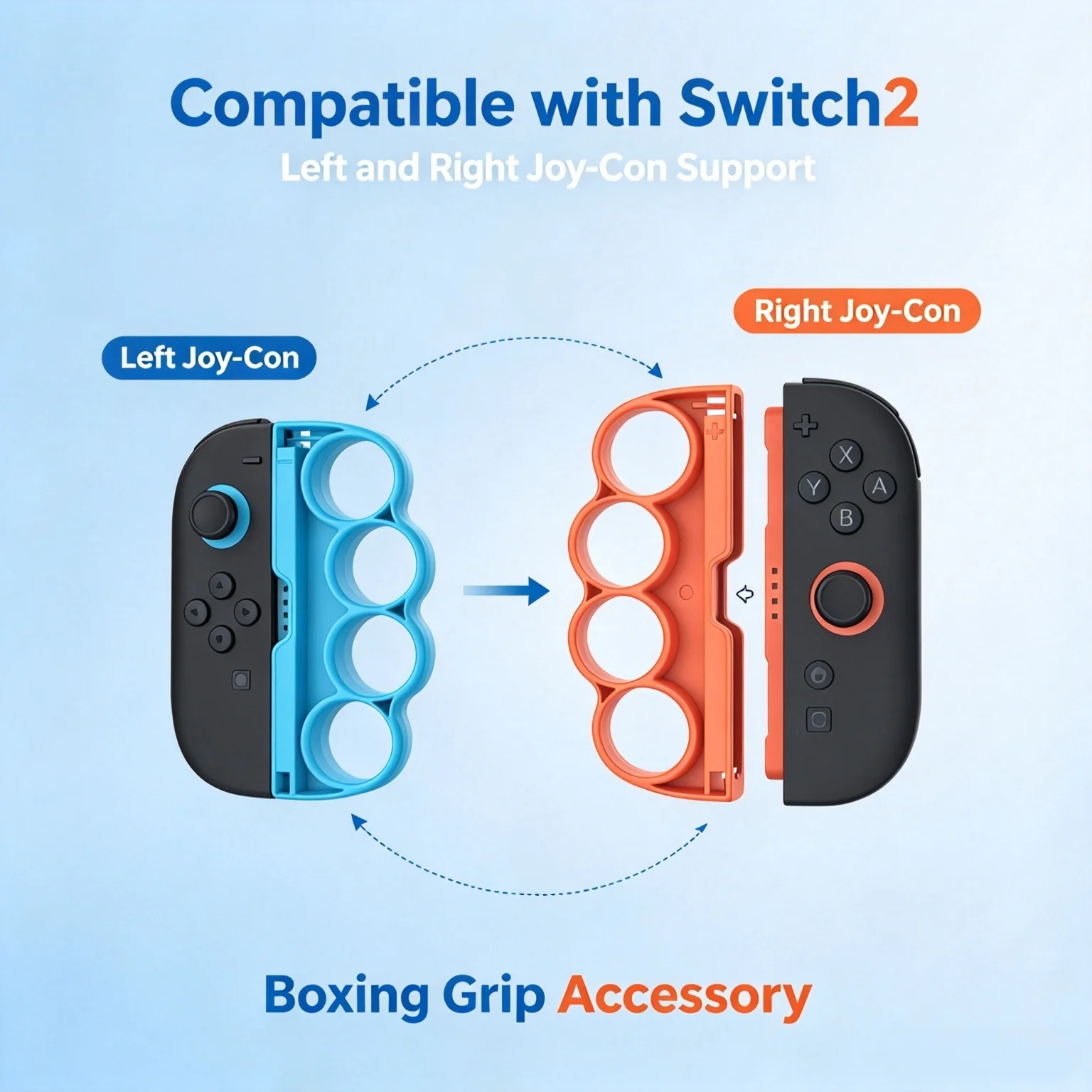 Boxing Grips for Switch 2 Joy-Con Left Right Finger Clasp Grip Fitness Boxing Game Controller Handle Lightweight Accessories
