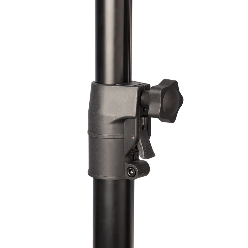 Air cushion speaker light stand with plastic automatic lock, suitable for professional stage and live audio
