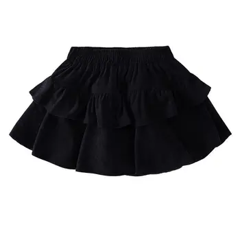 Girls Corduroy Pleated Skirt 3 2025 Autumn and Winter New Girls Corduroy Skirt Children Trendy Cake Skirt Pleated Skirt with Safety Pants 3