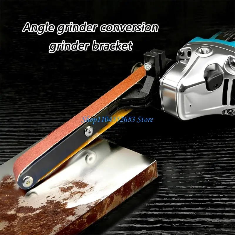 

Y6GD Easy Installs Belt Sanders Conversion Sanding Machine Attachment For Angles Grinders Enhancing Tool Versatilities