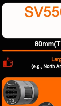 Svbony SV550 80mm APO Astronomisches Teleskop Refraktor OTA Set für Sonnenbeobachtung, Tiefenbeobachtung, Astrophotografie und Visuelle Beobachtung – Detail 2