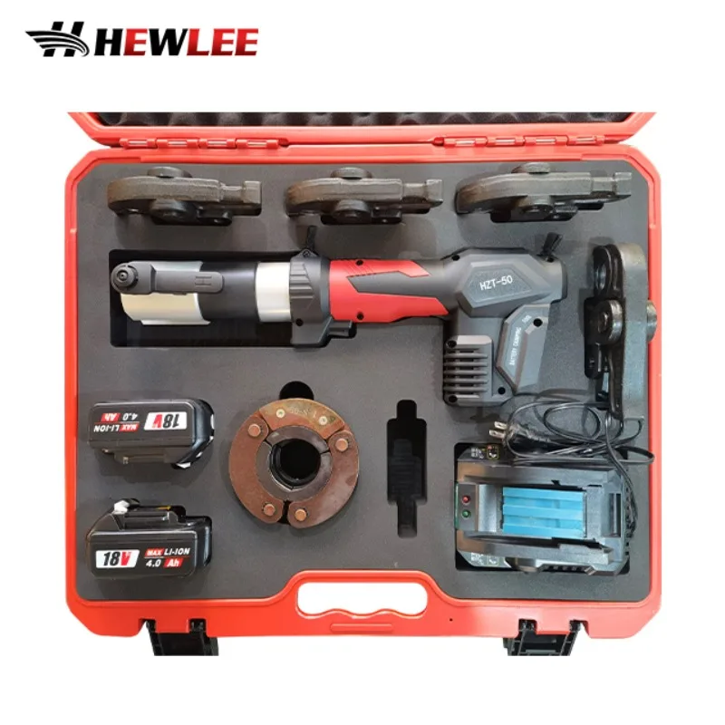 

【Factory Price】HEWLEE HZT-50 VUS1/2 ,3/4,1 ,1-1/2,1-1/4 ,2,Battery Pro Pressing Tool for Cordless Hydraulic Copper Plumbing Pres