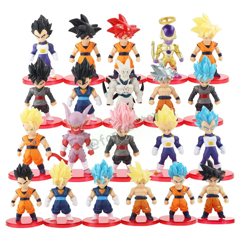 5-10cm Drachen ball Scatola Magia Borsa Fortunata Goku Vegeta Super Saiya Action figuren Modello Anime Scatola Cieca Giocattoli