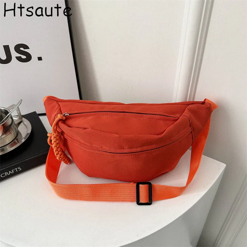 

Women Waist Bag Casual Student Shoulder Crossbody Chest Bag 2024 Fanny Pack Fashion Phone Banana Female Bum Belt Bags Flap