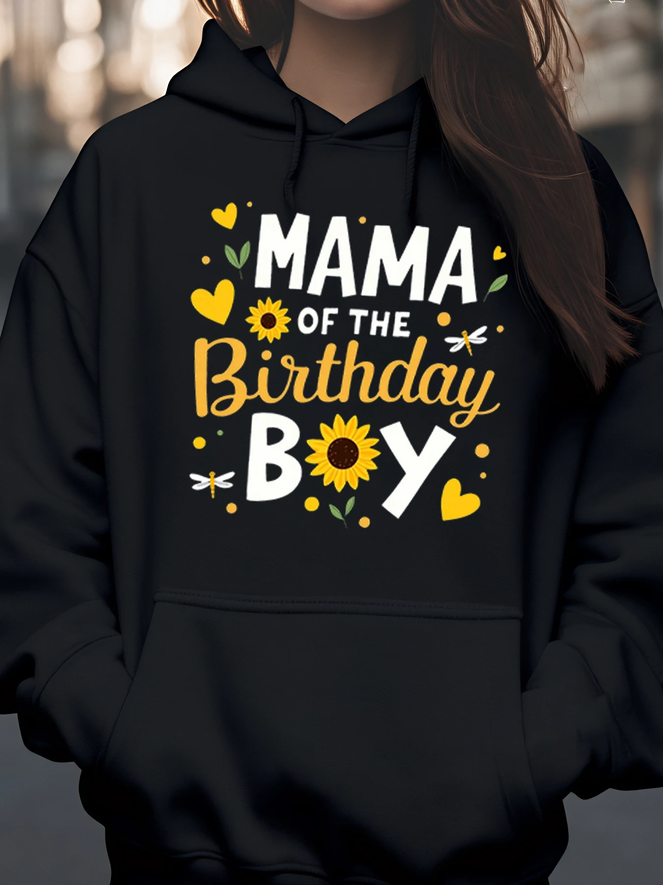 

Толстовка с принтом подсолнечника для мамы на день рождения, подарок маме для женщин