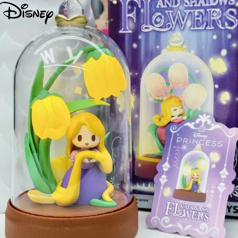 

Disney Princess D-Baby Flowers And Shadow Blind Box Surprise Toy Lights Anime Characters Mystery Box Decorative Desktop Gift