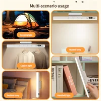 Lampe de Table tactile lampe de bureau magnétique batterie intégrée 2500mAh pour armoire de lecture miroir chevet veilleuses rechargeables 3