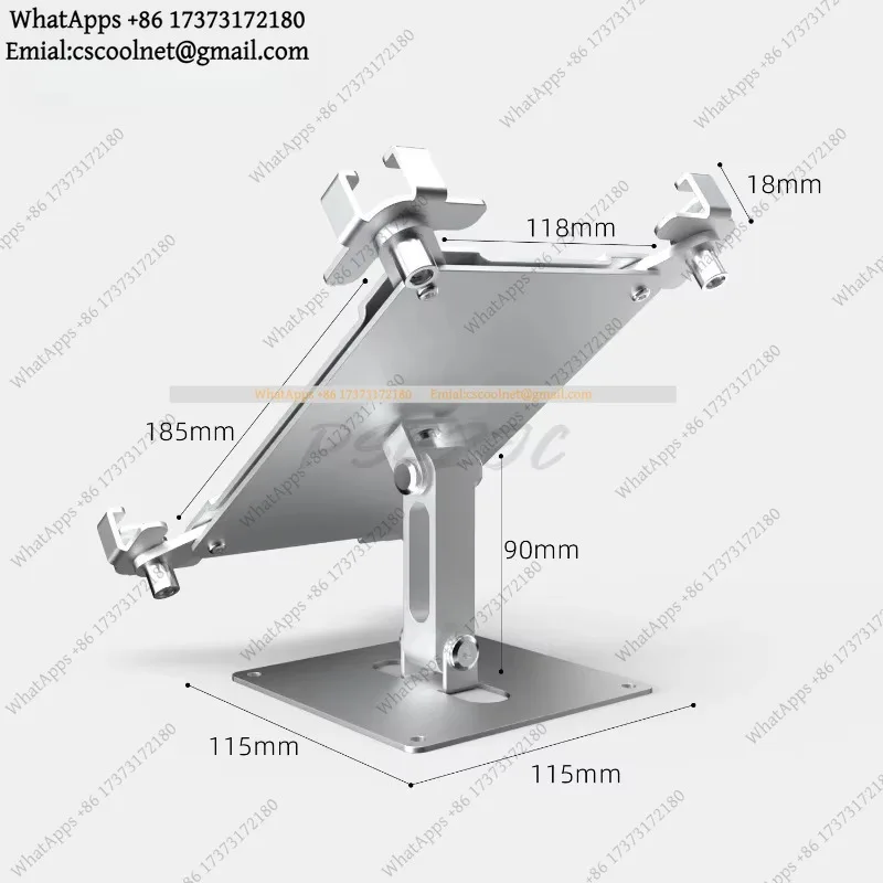 k3 Wall Mounted Tablet Stand Adjustable Rotating Metal with Lock Anti-Theft Multifunctional Folding Desktop Stand