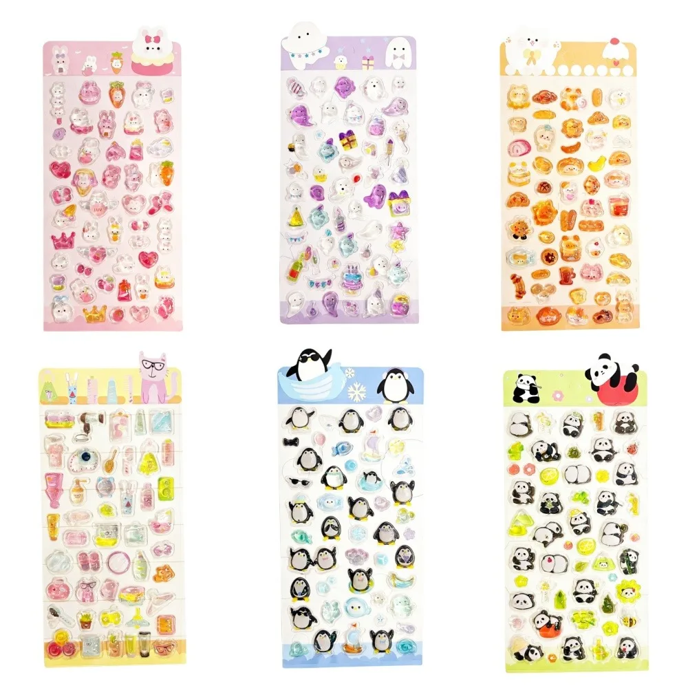 

3D three-dimensional sticker children's creative cartoon glitter crystal sticker fun relief sticker decoration diamond sticker