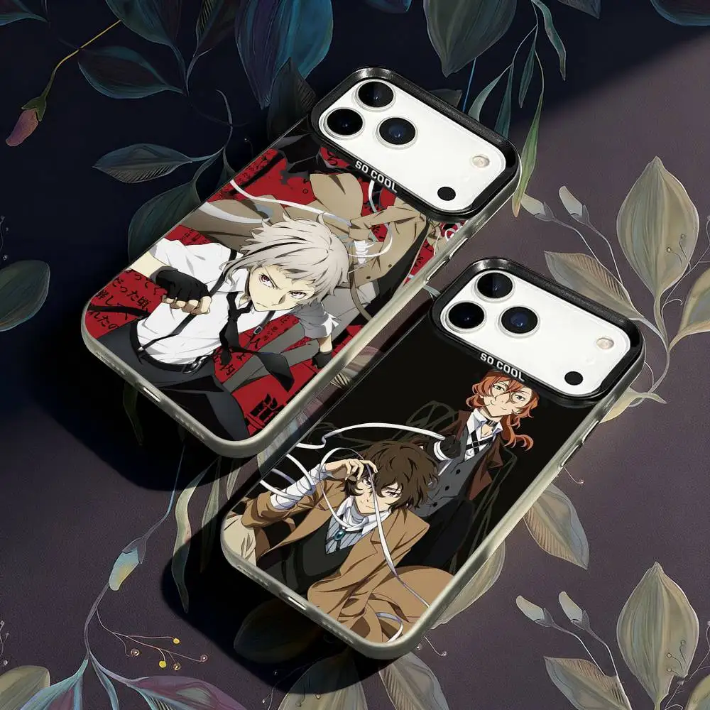

Bungou Stray Dogs Phone Case For iPhone 17,16,15,14,13,12,X,8,Pro,Max,Plus,E,SE4,Air,Mini IMD Matte Black