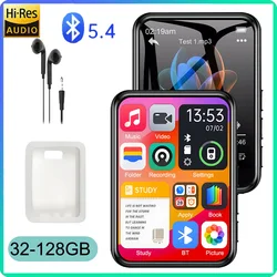 UP To 128GB 2.4Inch MP3 Music Player Bluetooth 5.4 Full Touch Screen Built-in Speaker Hifi High Quality Sound Player For Walkman