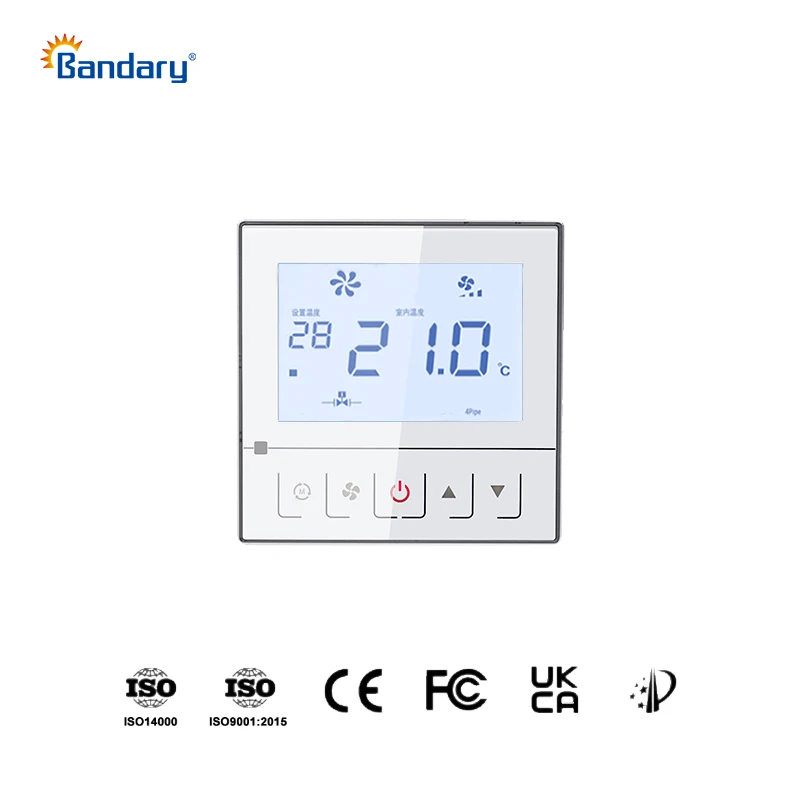 بانداري التحكم الذكي 7 أيام وضع قابل للبرمجة مكيف الهواء HVAC مروحة لفائف وحدة Modbus RS485 ترموستات رقمي #3