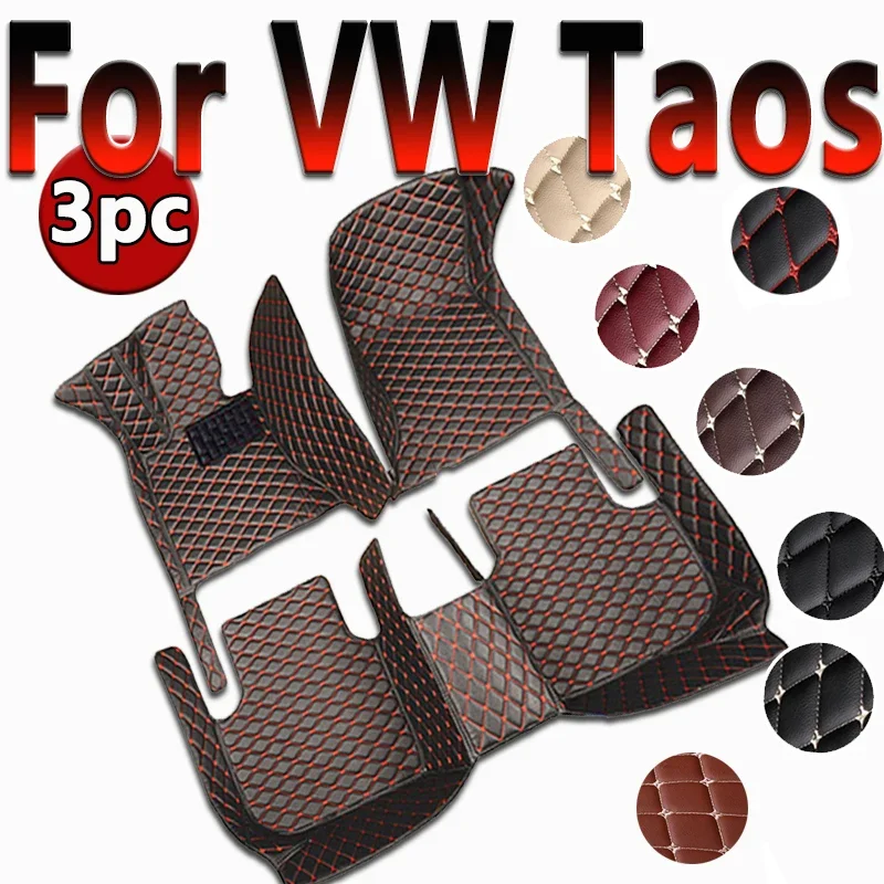 Floor Mats For VW Volkswagen Taos Tharu 2020~2023 Waterproof Tapetes Para Automovil Car  Alfombra para Auto  Accessories