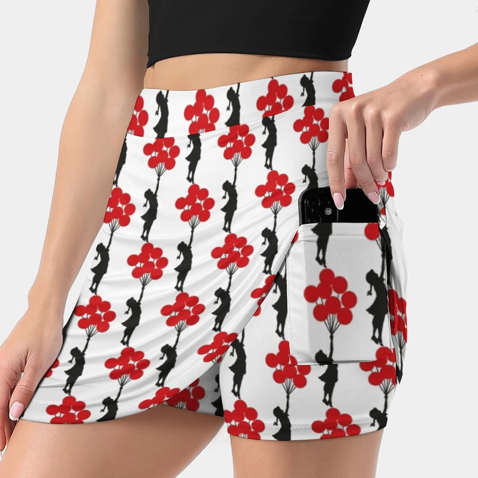 Banksy Balloon Girl Summer Women's shorts Skirt 2 In 1 Fitness Yoga Skirt Tennis Skirts Banksy Banksy Always Hope Banksy Banksy