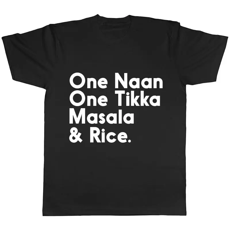 One Naan One Tikka Masala & Rice divertida camiseta Curry para hombre y mujer