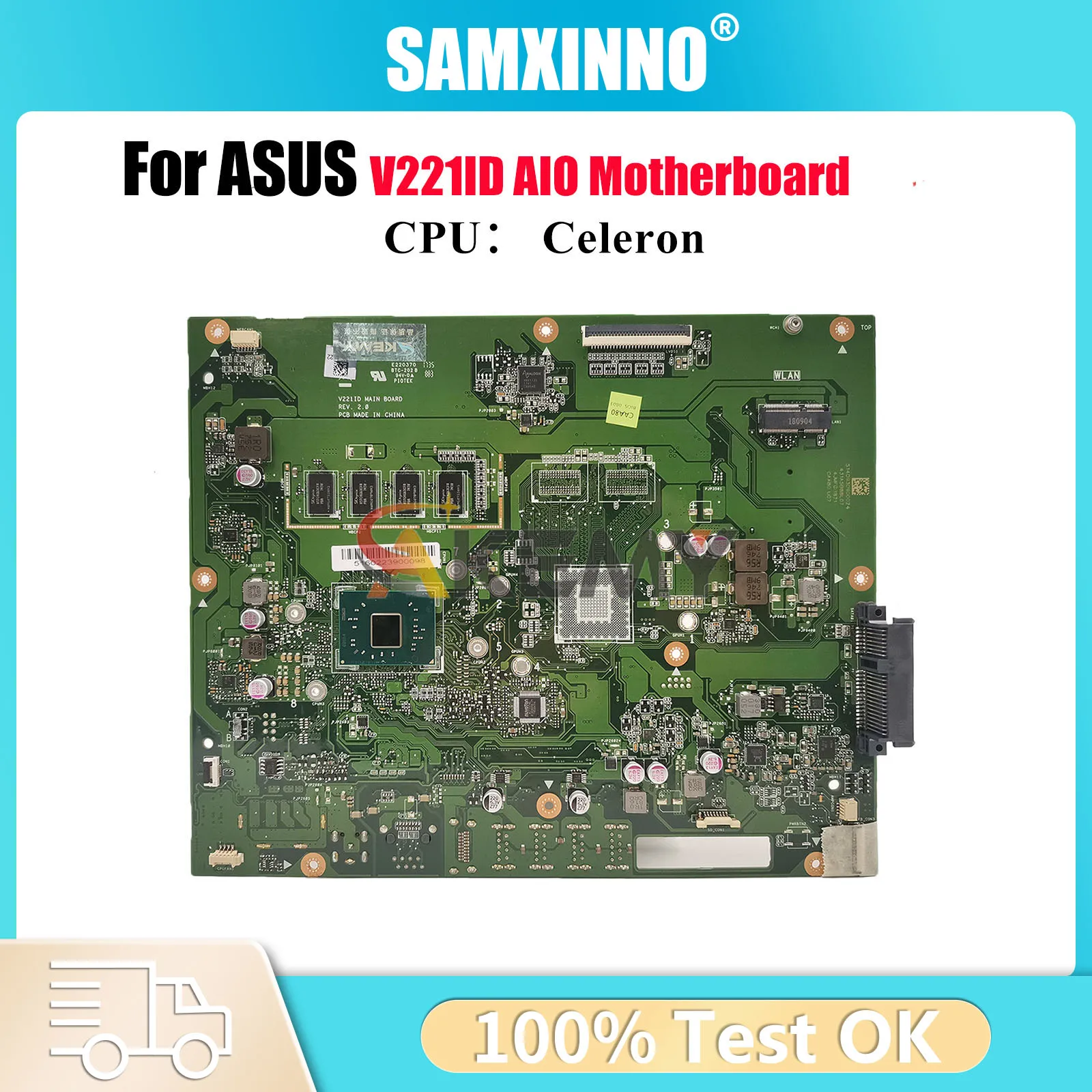 

Материнская плата V221ID для ASUS Vivo AiO V221IC V221IA V221I V221ID с процессором Celeron, 100% тестирование, ОК, быстрая доставка, stk
