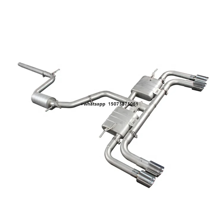

Wholesale New Product Smooth Surface Steel Auto Sound Exhaust Pipes Catback Muffler for A3 1.4 1.8T 2.0T