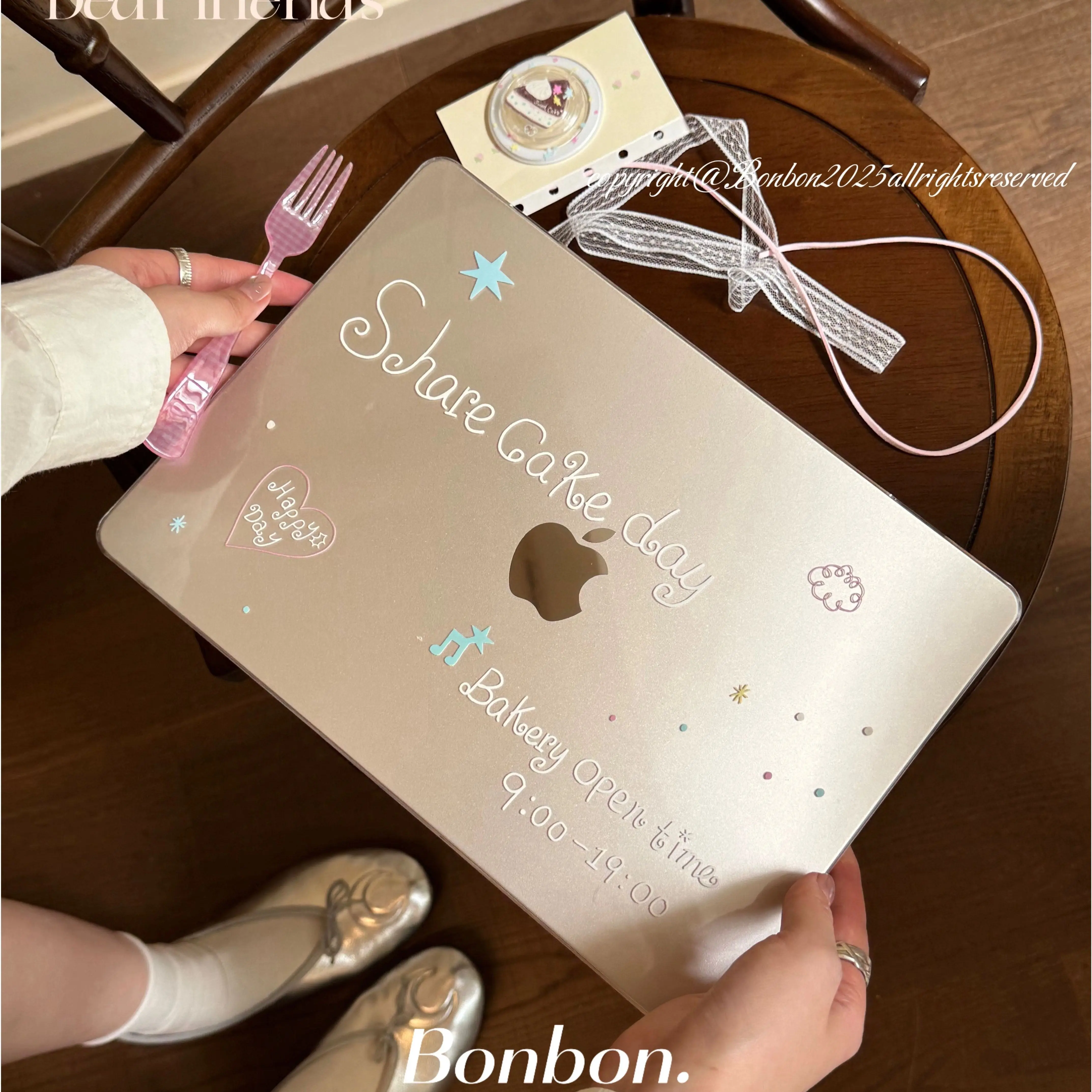 Bakery Cake Crystal Laptop Cover For Macbook Air 13 15in NEO M5 M4 A3240 A3113 A3241 A2941 A2337 Pro 14 16 M3 M2 M1 A2338 Case
