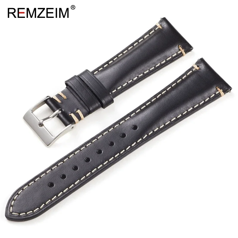 Retro Leather Watch Band Quick Release Calfskin Watch Strap Bracelet 20mm 22mm for Women Men Strap Watch Accessories