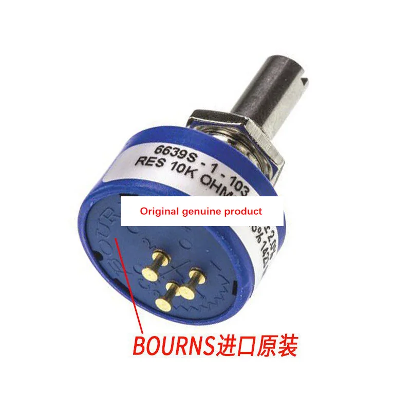 6639S-1-102 6639S-1-502 BOURNS Potenciómetro de desplazamiento angular de rotación continua de una vuelta con precisión de 15% LIN ± 2%