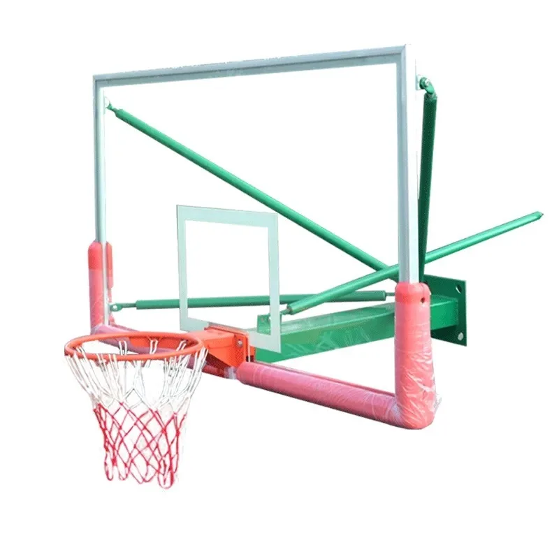 Wall mounted basketball hoop fixed adult hoop frame wall outdoor cantilever