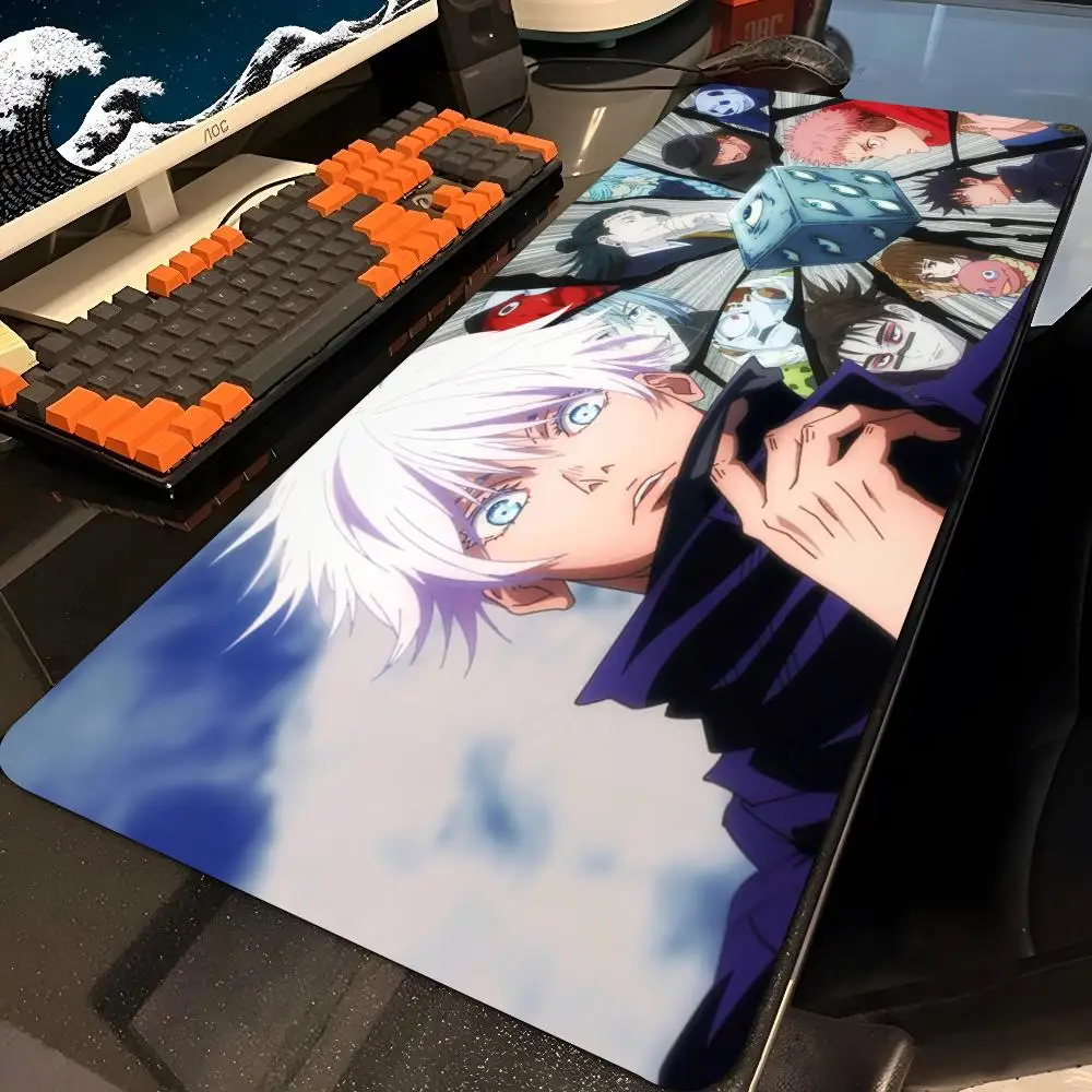 ujutsu Kaisen Satoru Gojo Mouse Pad Large Gaming Pad XXL Desk Mat Non Slip Double Sided PU Game Computer Leather Keyboard Mat