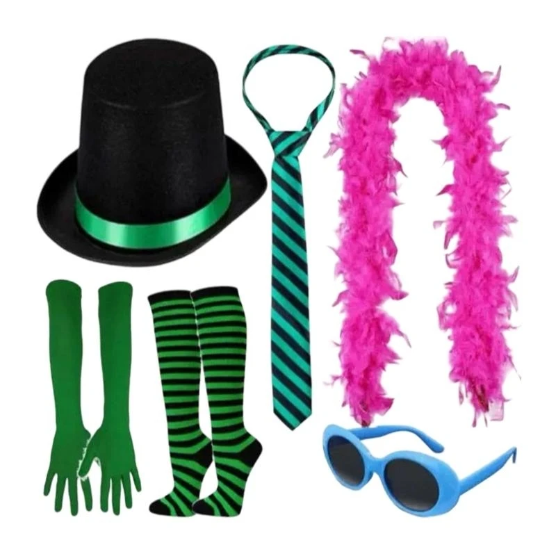 

39BB Anime Cosplay Assapery Set Hat Gloves Gloves Gloves для наряд конвенции на Хэллоуин