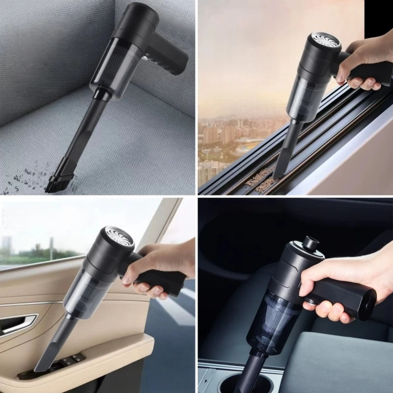 Wireless Vacuum Cleaner Powerful Suction Rechargeable Handheld Vacuum Cleaner Quick Charge for Car Home Pet Hair