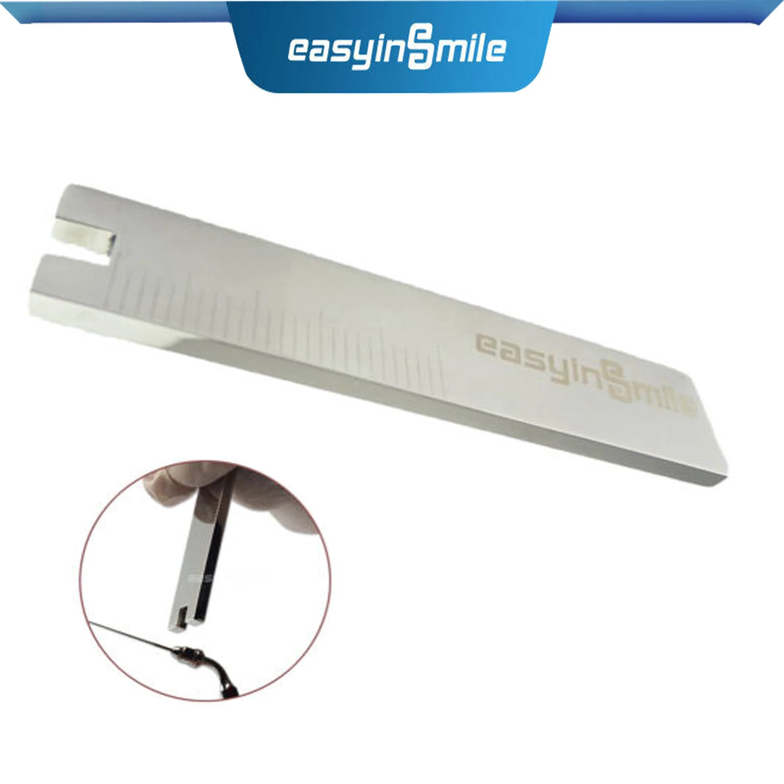 

Easyinsmile Dental Orthodontic Plier Forcep for Elastic Matrix Bands Stainless Steel Gold Plated Handle