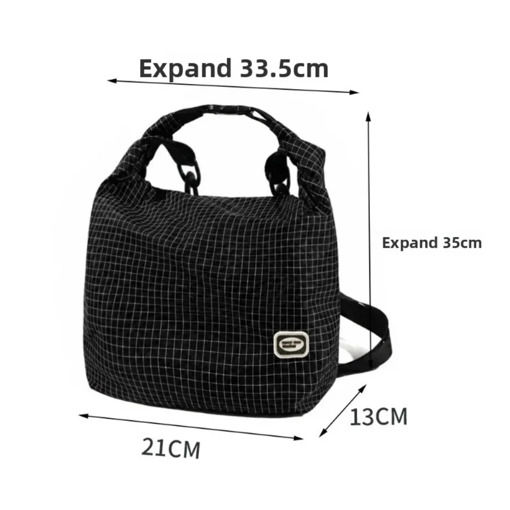 1× Lightweight Waterproof Roll‑Top Bag Compressible Storage Pouch Portable Handbag for Camping Hiking Travel Commute Outdoor Use