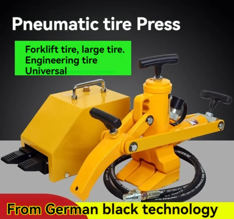 

Tire Press Forklift Engineering Truck Tire Press Hydraulic Tire Stripper Steam Protection Tool