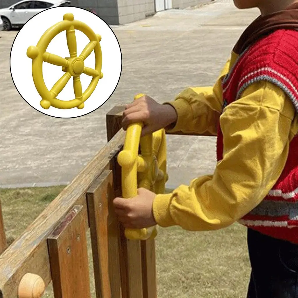 Toy Steering Wheel 11.81in , for Kids Childrens Climbing , Tree House House