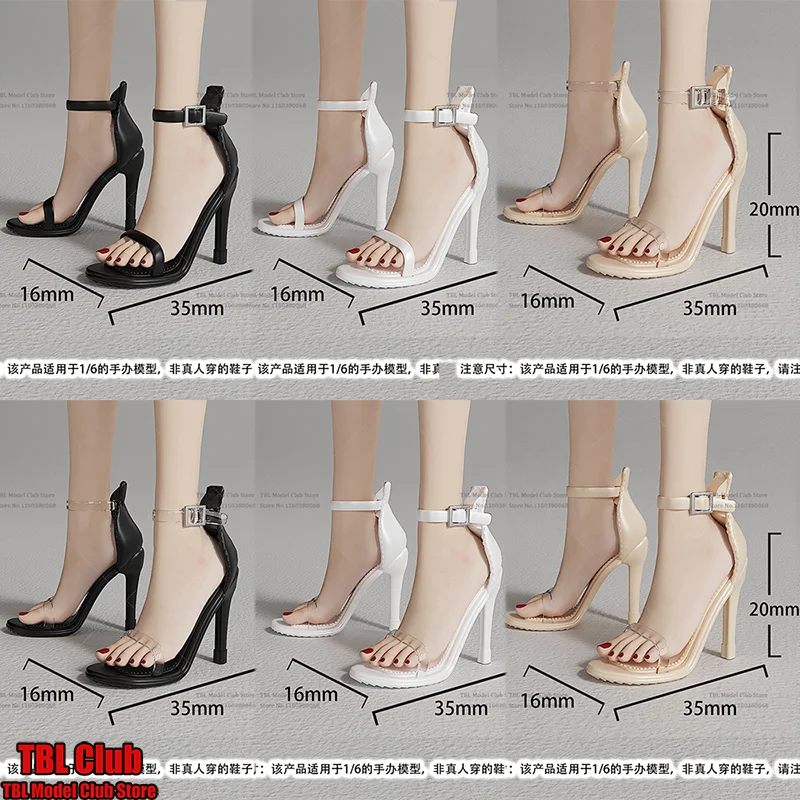 

1/6 Scale Female Shoes Strap Buckle High Heels Sandal Summer Sexy Fairy Style For 12-inch Action Figure Soldier Scene Props