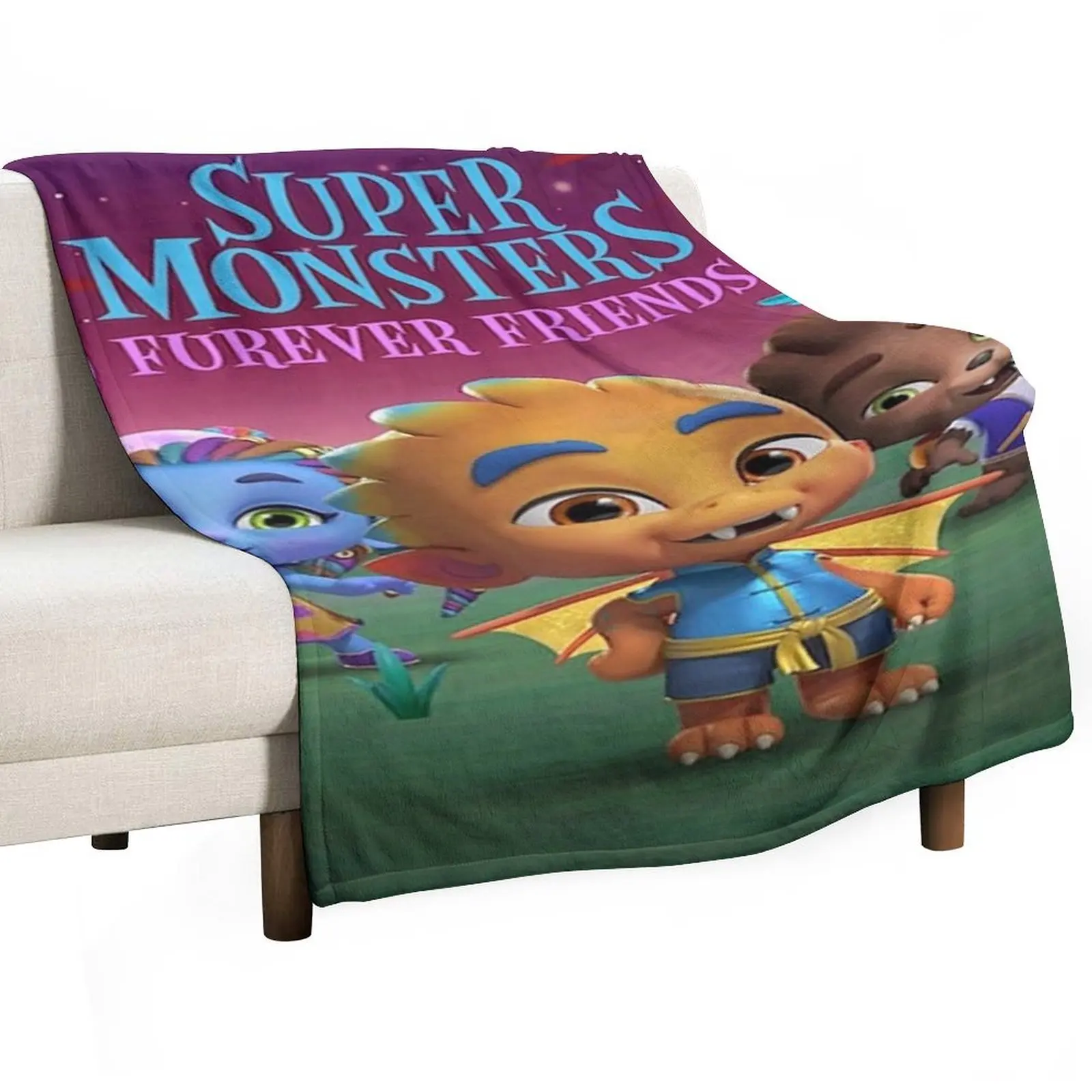 Super Monsters, Super mini monstres Throw Blanket Luxury Soft Big Extra Large Throw Decorative Throw Blankets