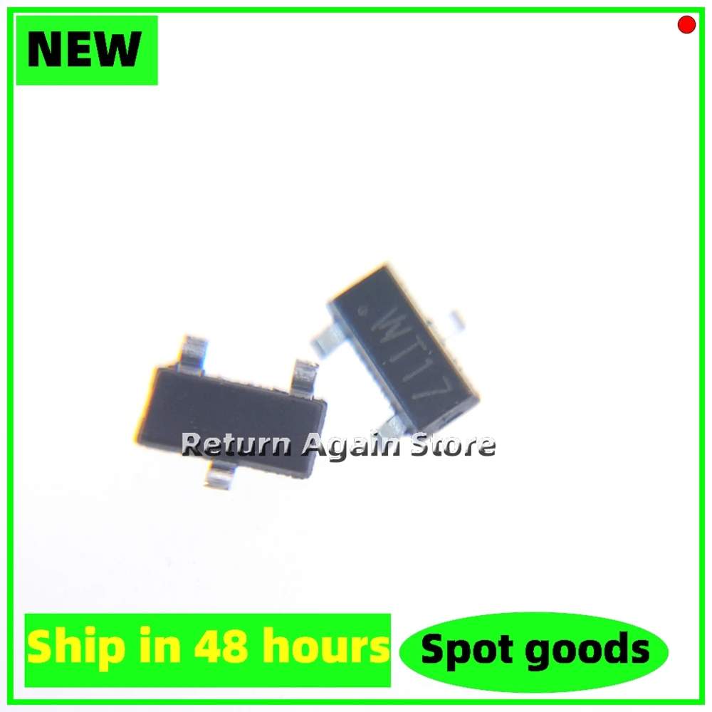 10pcs/LOT WPM2301-3/TR  WT1*   WT17 WT1R SOT-23 ESD/TVS electrostatic protection diode brand new