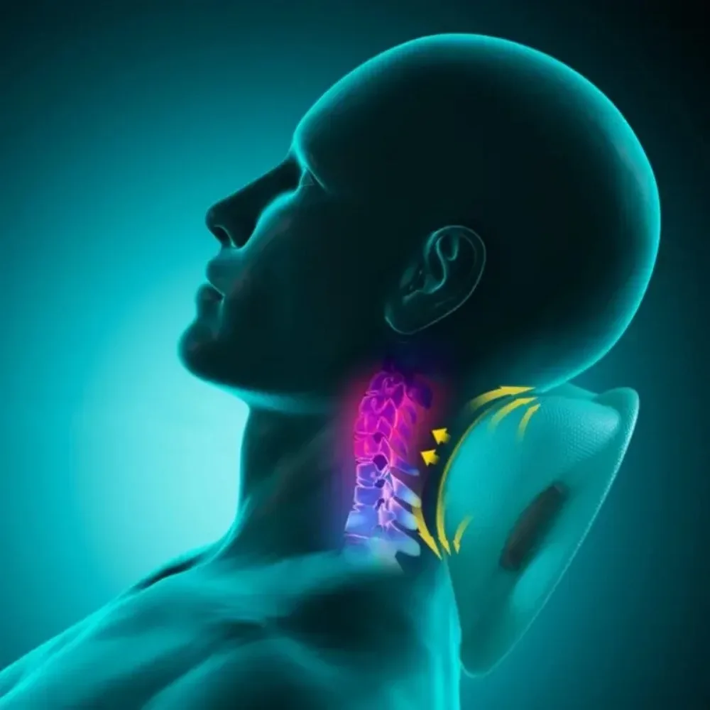 

Shoulder Relaxer Neck Stretcher Massager Cervical Traction Repair Chiropractic Pillow Relaxation Muscle Tension Relief