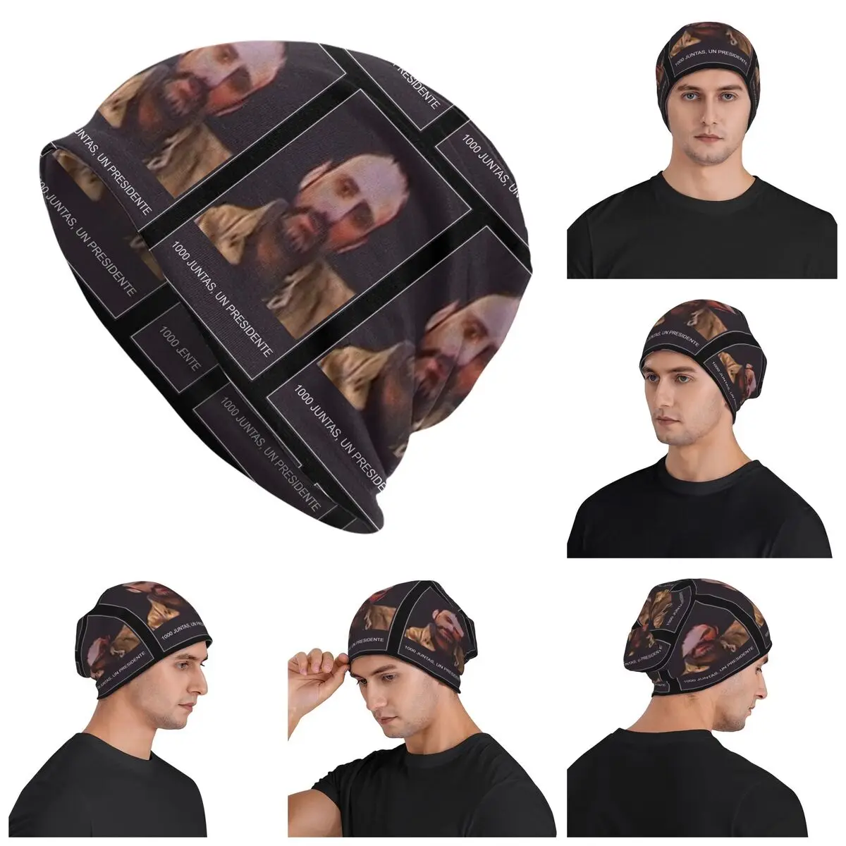 Juan Costs 1000 Boards, A President Skullies Beanies Hats Warm Autumn Winter Outdoor Cap Knitted Bonnet Caps for Unisex Adult