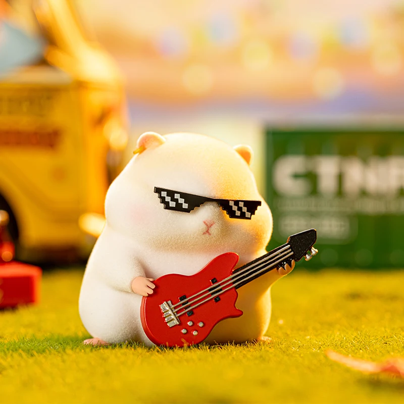 

Foodie Clarke The Hamster Band Series Blind Box Surprise Mystery Box Cute Collection Model Cartoondesktop Ornament Toys Gift