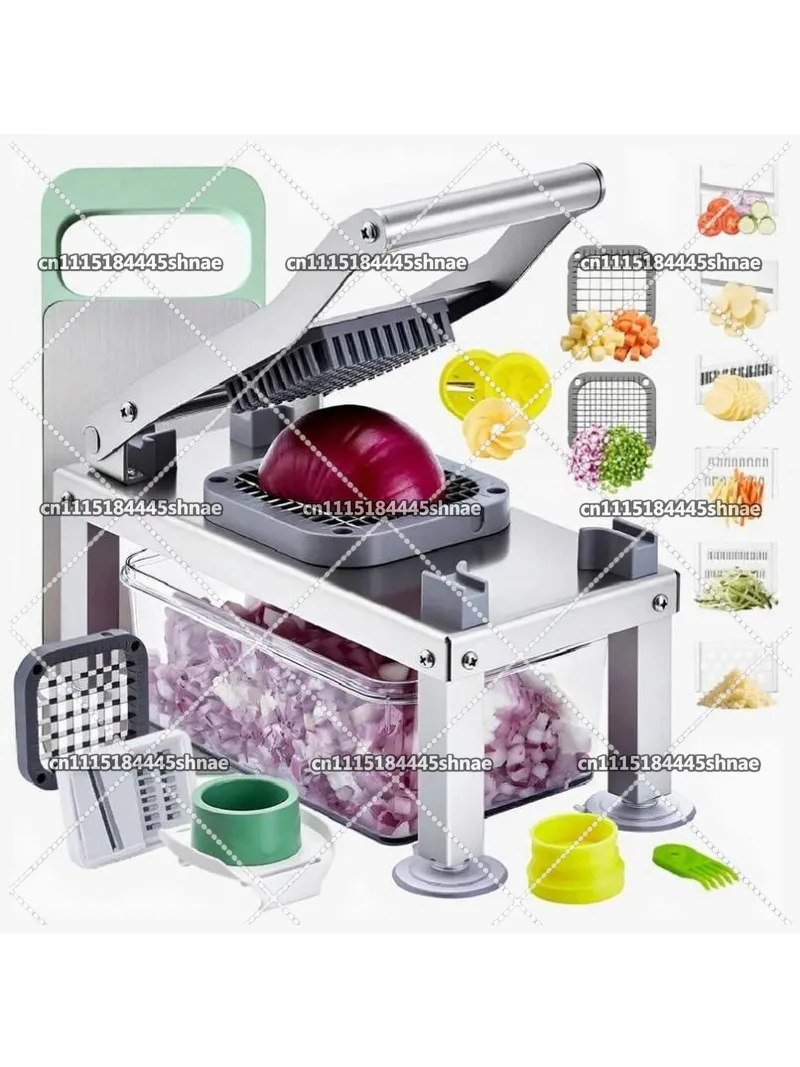 Multifunctional Vegetable Cutter Slicer Dicer Shredder Grater With 9 Blades For Slicing Dicing Shredding Grinding Strips