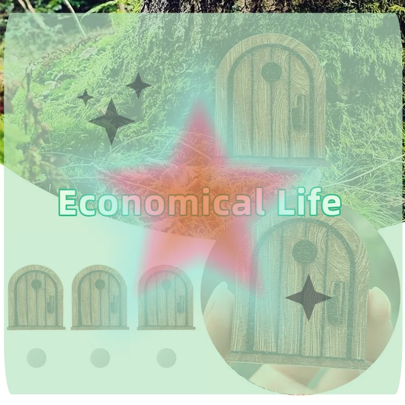 1/3/5pcs Vintage Wooden Fantasy Mouse Door Decoration With Adhesive Tape Whimsical Living Room Ornament Cute Home Decor