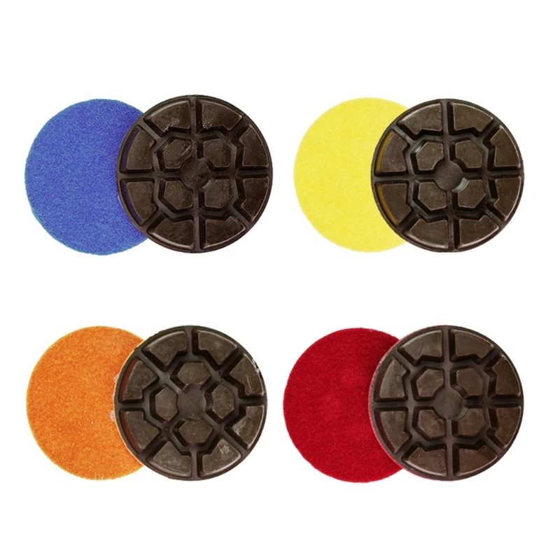 プレミアムカーバイト研磨パッド頑丈な石砥石コンクリート床用高速滑らかな仕上げ-hx6c