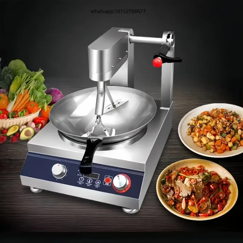 Electric Automatic Commercial Cooker Stainless Steel Energy Saving Easy to Clean Intelligent Kitchen Equipment Stir Fryer Mixer