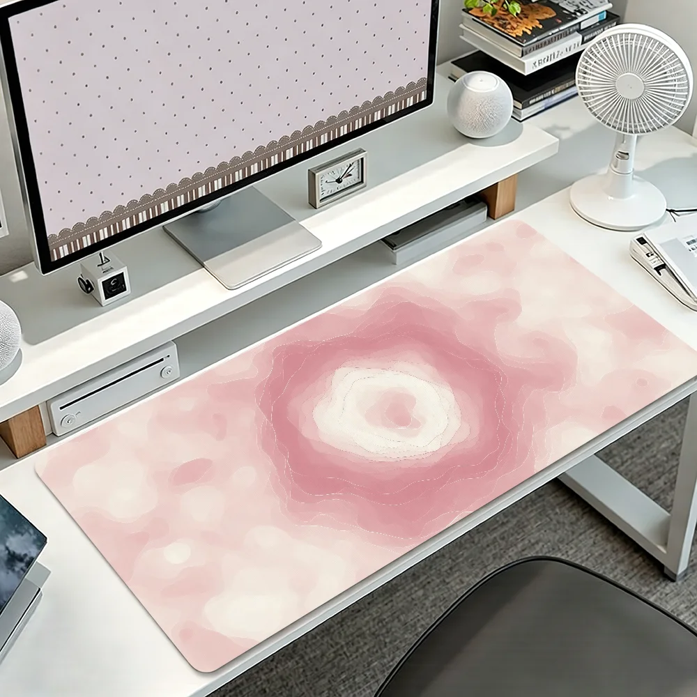 Water Ripple Print Mouse Pad Large Non-slip Lockedge Desktop Computer Desk Mat Keyboard Writing MousePad Office Gamer Student