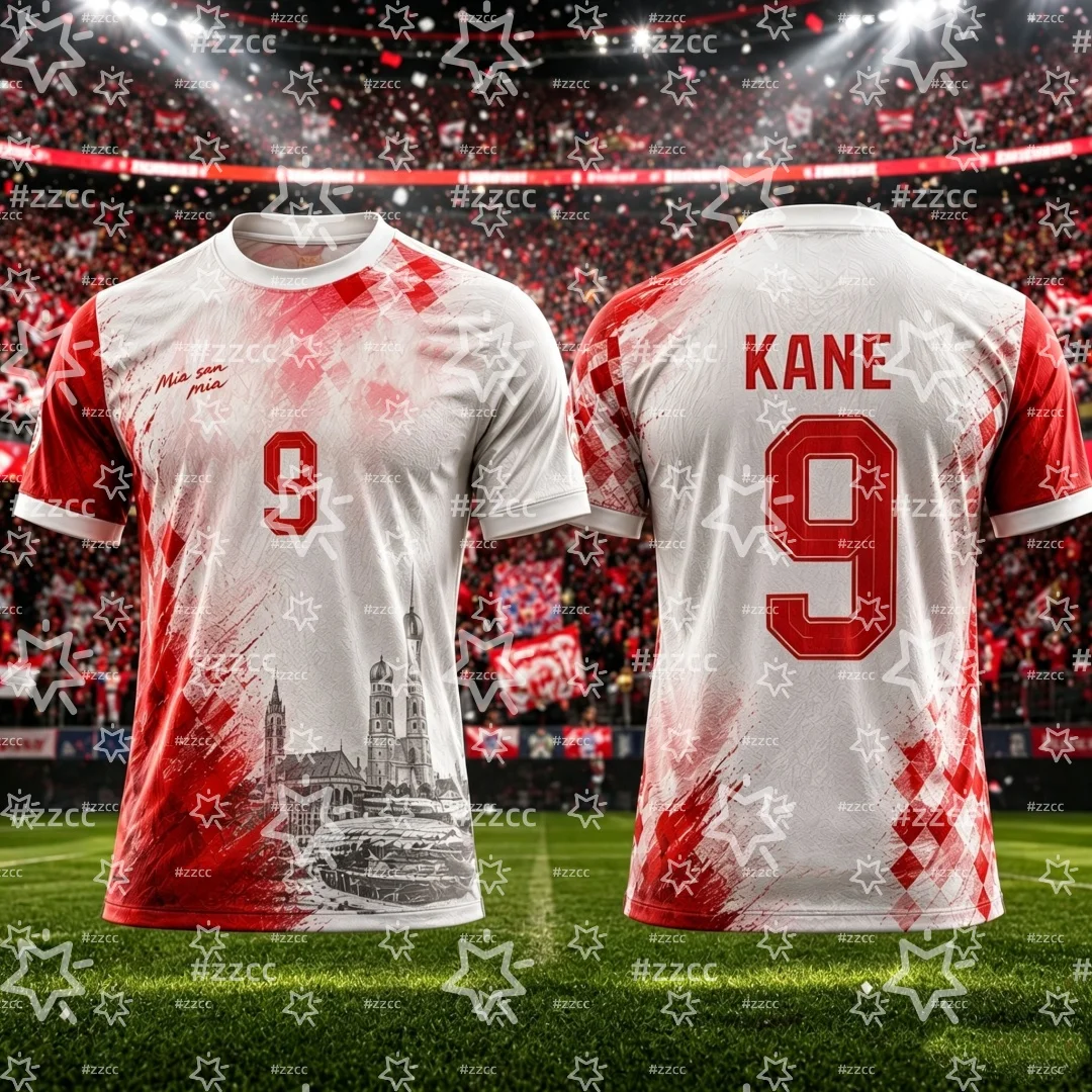 26-27 Deutsches Spieltrikot Kane, OLISE, MUSIALA Fußballtrikot Sommer Sport Herren T-Shirt Kinderbekleidung T-Shirt Y2k Damen ﻿ – Detail 2
