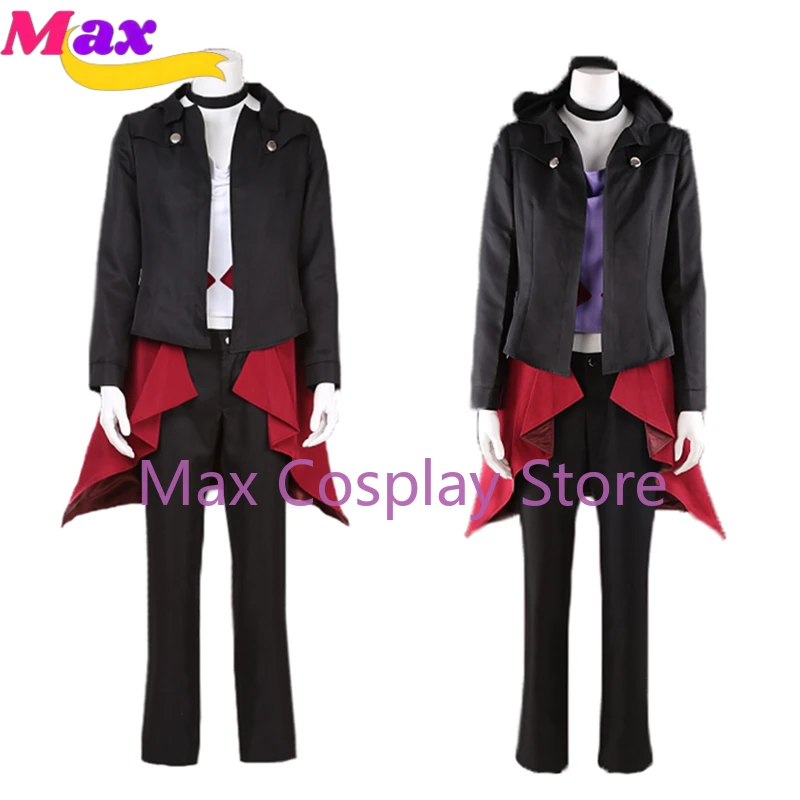 Max Cos DEAD APPLE Nakahara Chuya Cosplay Costume with Gloves and Hat 2 Styles Can Choose