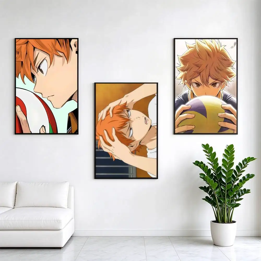 Haikyuu Hinata Shouyou  Poster High Quality Dorm Living Room Aesthetic Wall Decoration Painting Stickers Gift