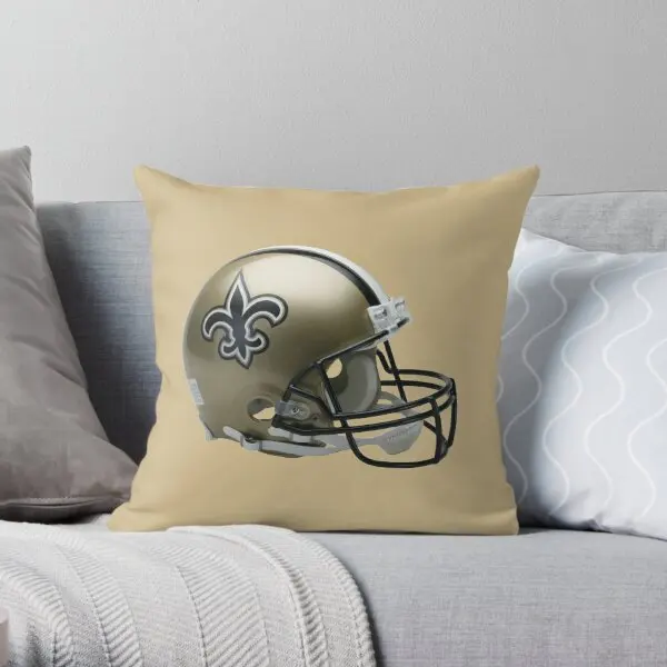 

Helmet Saints Icon Printing Throw Pillow Cover Waist Soft Car Decorative Fashion Throw Fashion Bed Pillows not include One Side