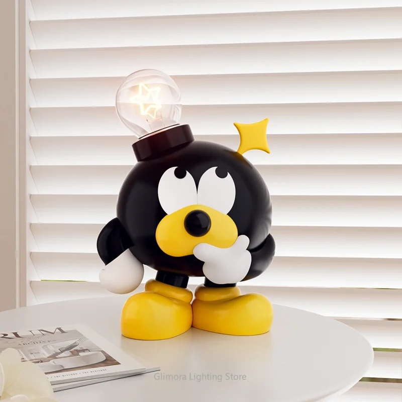 Creative Fun LED Table Lamp,Trendy Compact Style, ABS & Acrylic,for Bedroom Bedside Desktop,Christmas & Birthday Gift Decoration