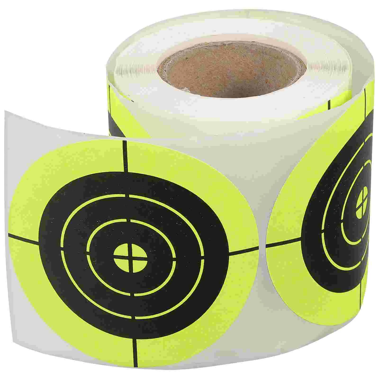 Target Paper Sports Labels Shoot Targets Spot for Silhouette Practical Sticker Fluorescent Stickers