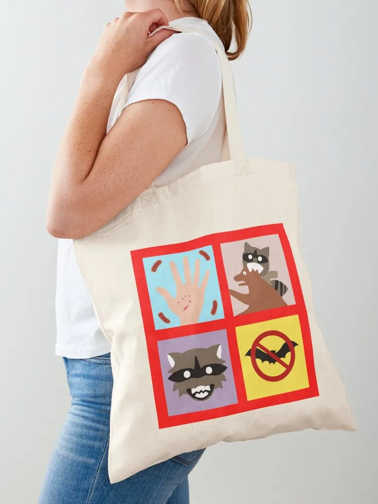 Rabies Quilt Tote Bag shopper bag woman ecological bags Canvas Tote Bag